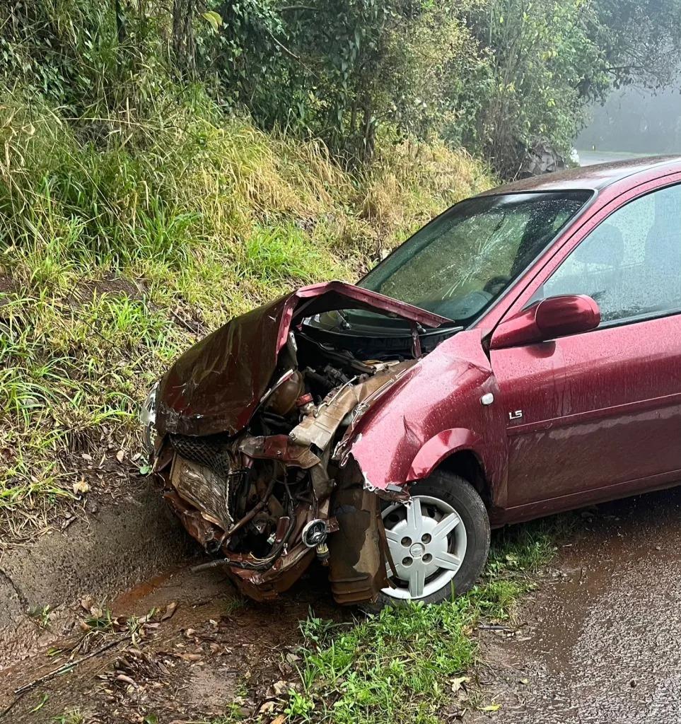 Colisão com danos materiais na SC 283, em Seara
