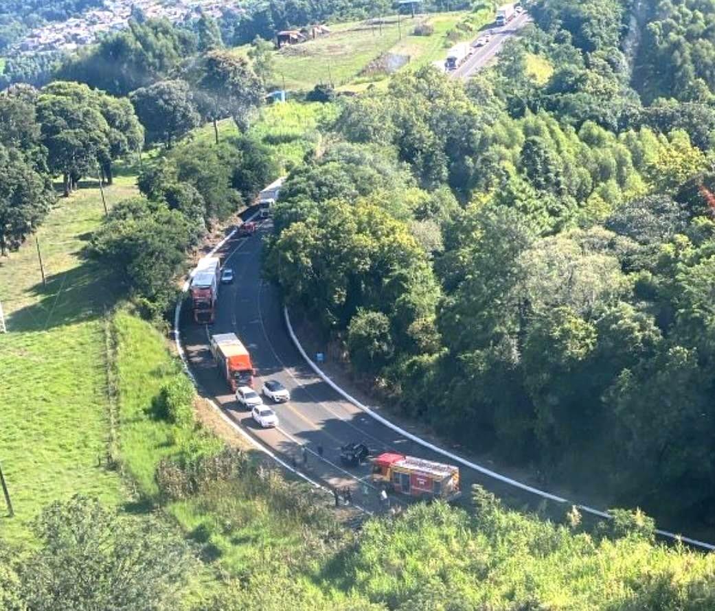 BR-282 tem trechos com “pare e siga” entre Cordilheira Alta e Xanxerê