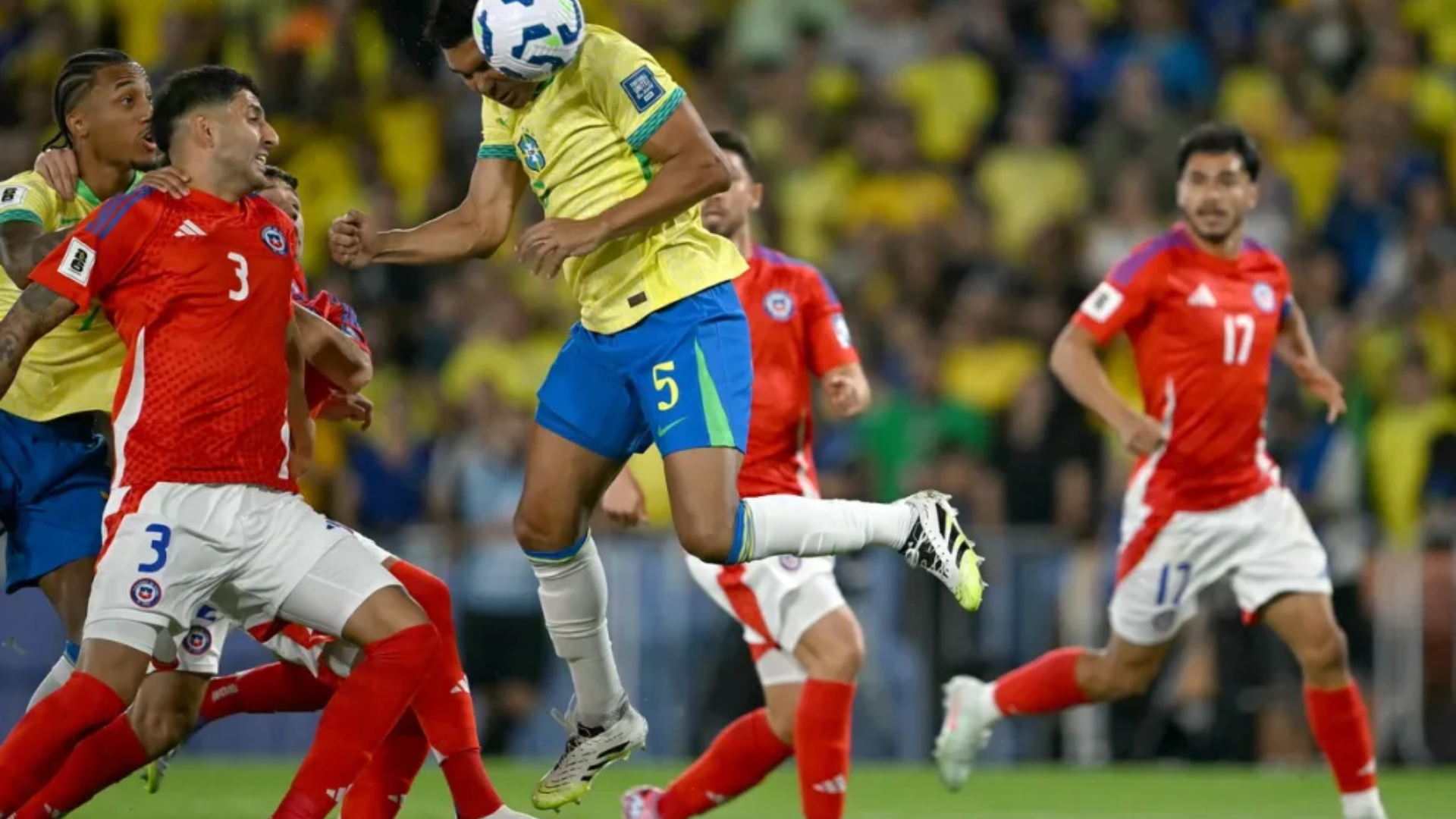 Brasil vence o Chile pelas Eliminatórias da Copa do Mundo
