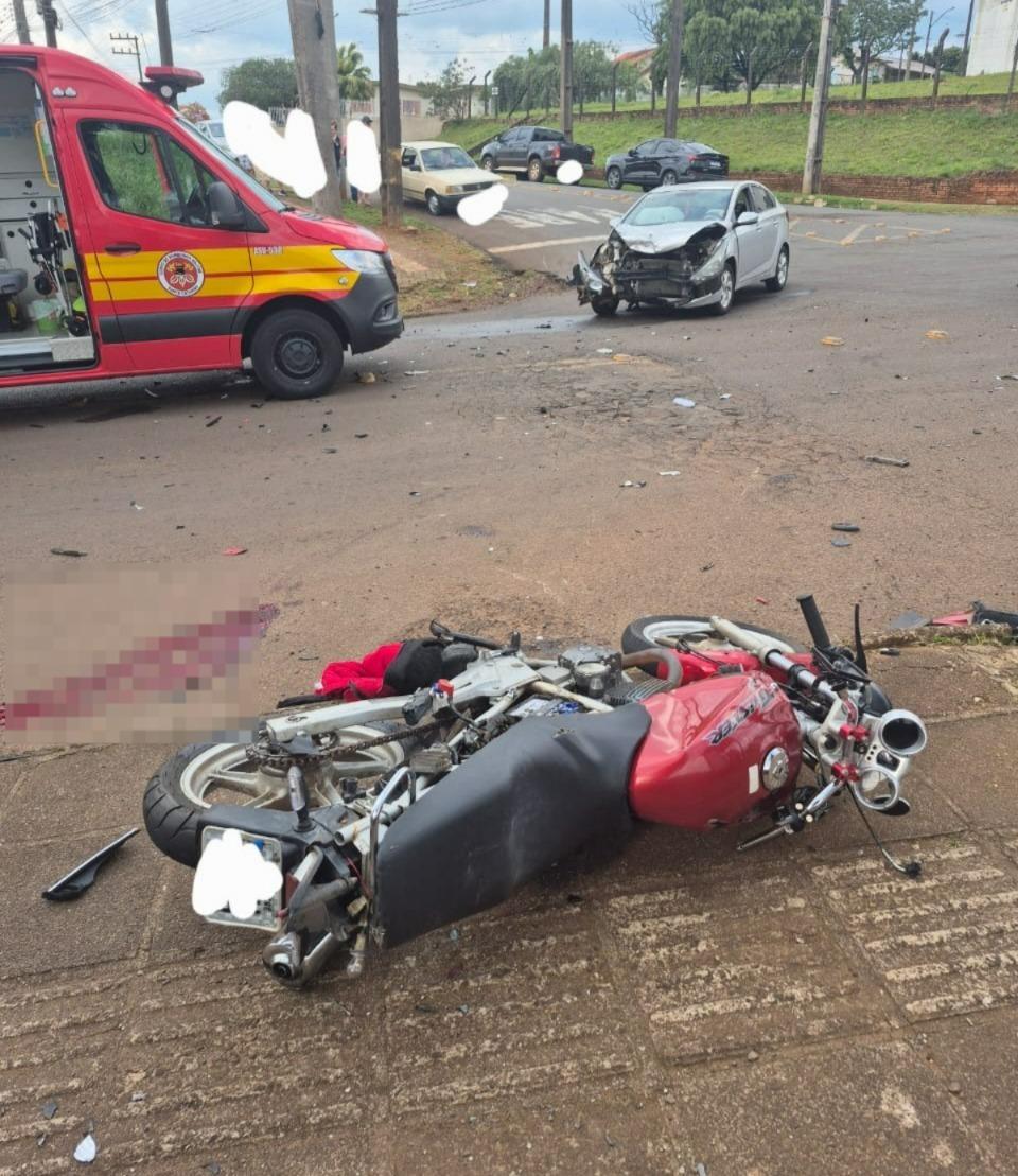 Homem furta moto, sofre acidente e tem perna e órgãos genitais amputados em Xanxerê