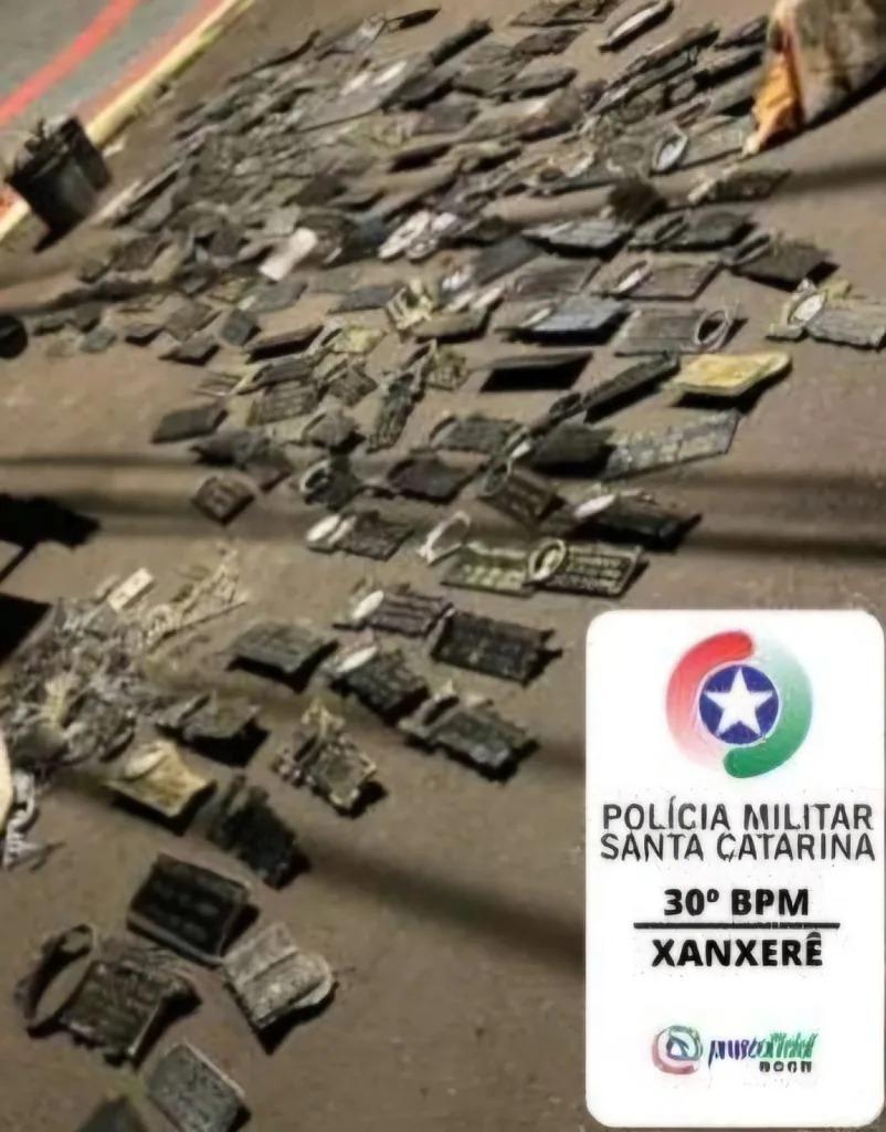 Três pessoas presas por furto em cemitérios na região de Xanxerê