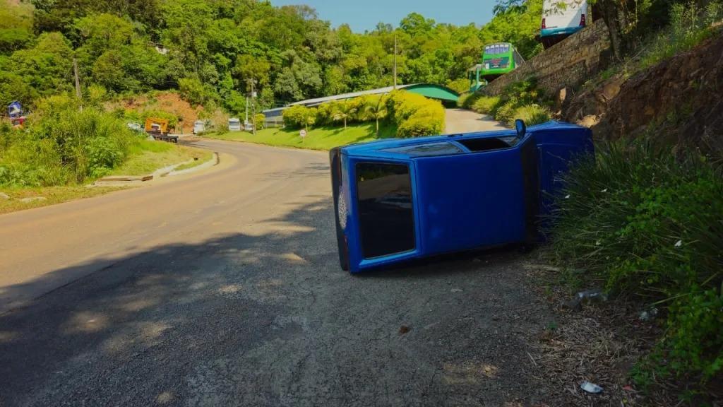 Saída de pista é registrada na SC-283 em Seara