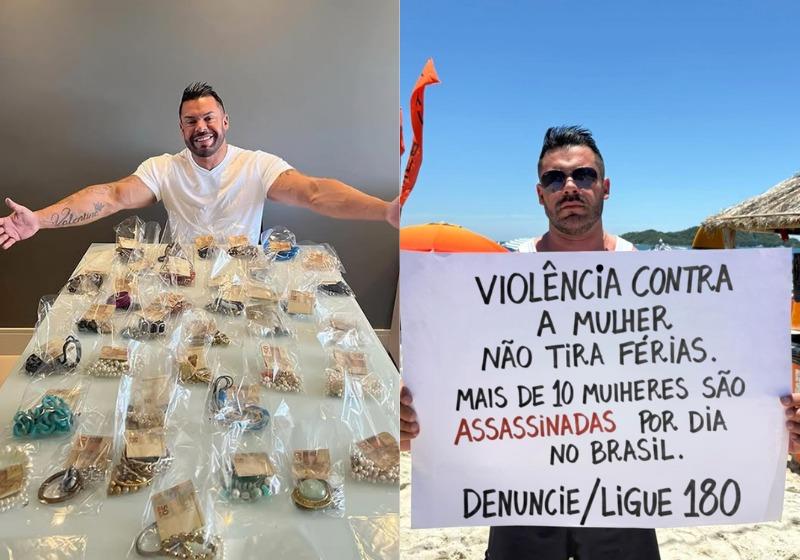 Gaúcho distribui joias para mulheres vítimas de violência doméstica