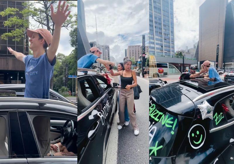 jovem de 16 comemora última quimio e até policial para pra cumprimentar;