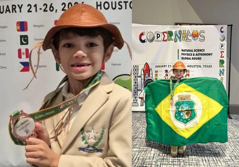 Menino brasileiro superdotado conquista medalha em olimpíada internacional de ciência
