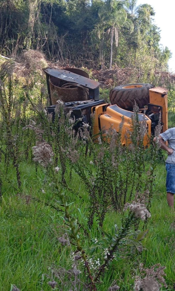 Grave acidente em Xavantina com rolo é registrado durante obra em Alto Irani