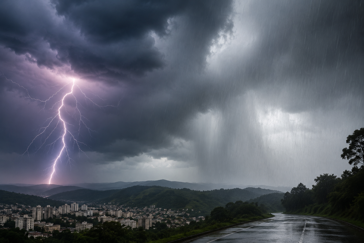 Frente fria traz chuva e risco de temporais para o Oeste de Santa Catarina neste fim de semana