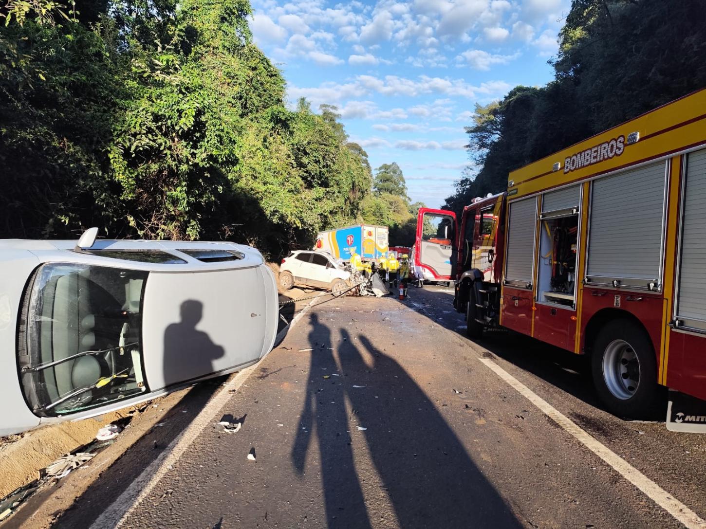 Motorista morre em colisão frontal com caminhão na BR-282