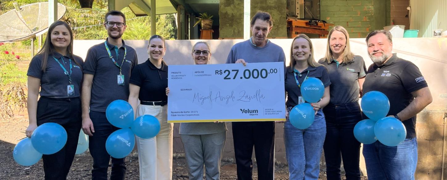 Seguro do Sicoob Crediauc garante prêmio de R$ 27 mil para produtores rurais de Peritiba