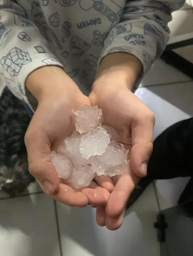 Xavantina registra queda de granizo nas últimas horas