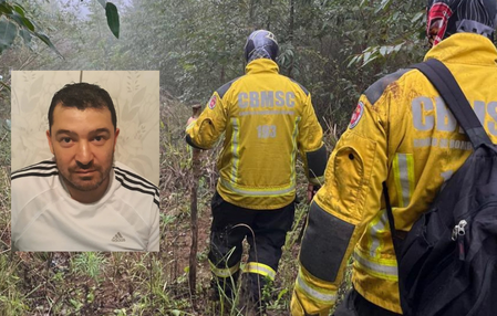 Bombeiros seguem nas buscas por homem desaparecido em Seara