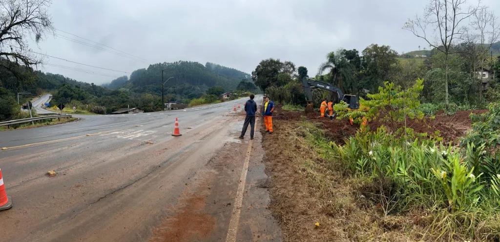 Local de acidentes após descida do Contorno Viário de Seara passa por melhorias