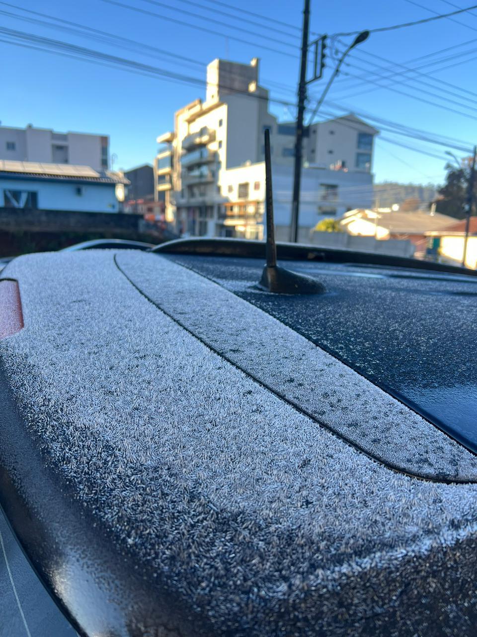 Mínima em SC é registrada em Bom Jardim da Serra com temperatura de -4.2°C