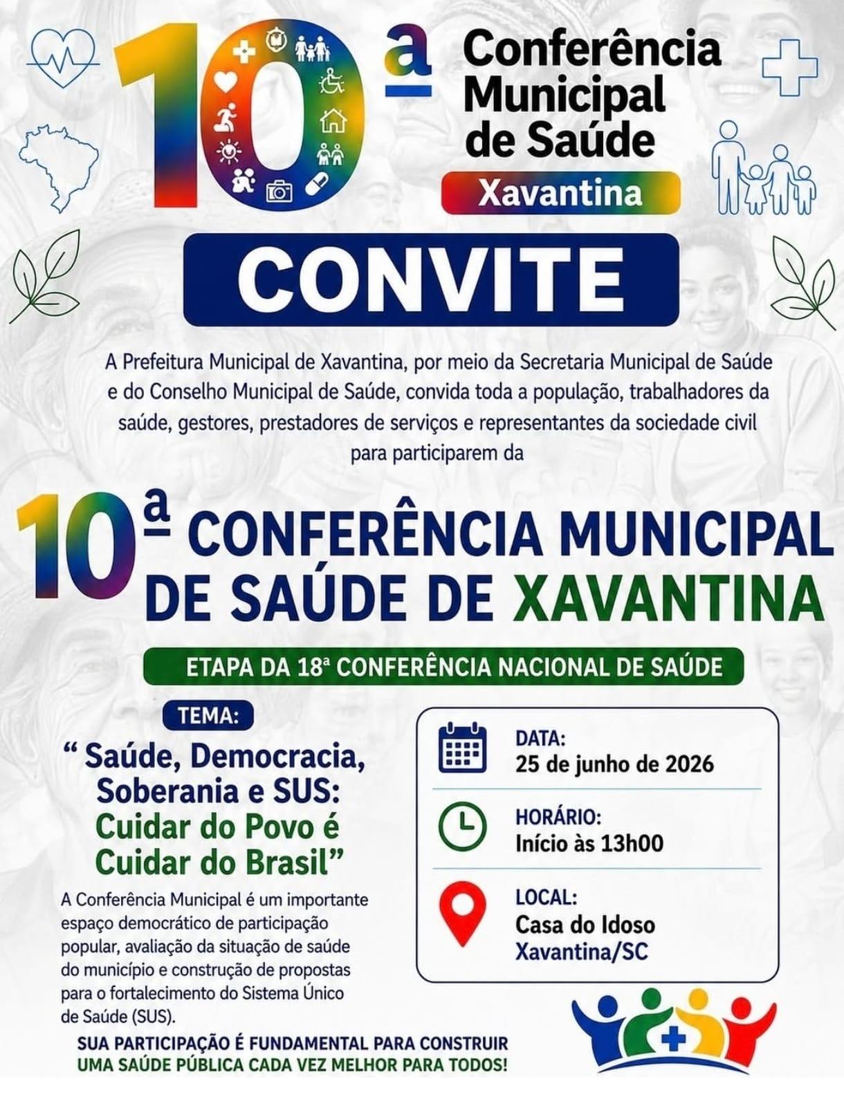 Xavantina realiza Conferência Municipal de Saúde no dia 25 de junho