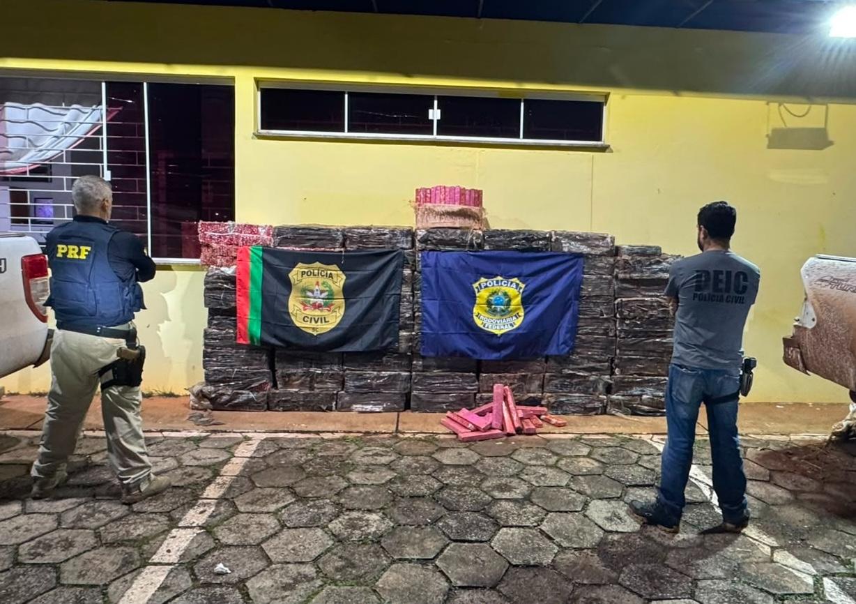 Polícia apreende quase uma tonelada e meia de maconha na região de Xanxerê