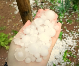 Chuva de granizo é registrada no interior de Xavantina