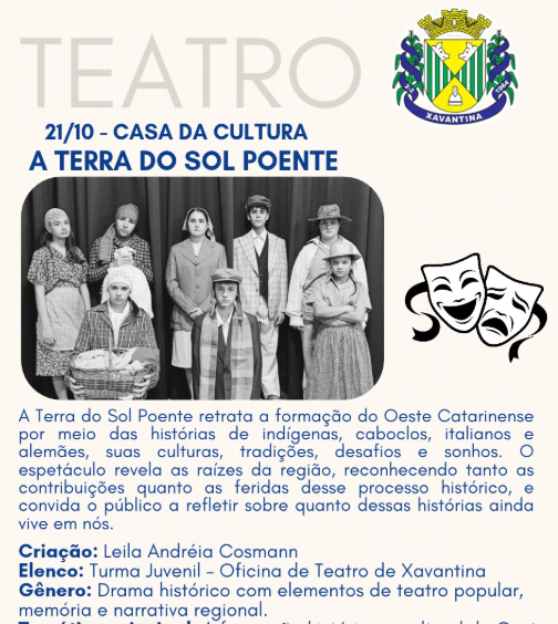 Espetáculo “A Terra do Sol Poente” estreia nesta quarta-feira em Xavantina